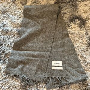 UNISEX Auxiliary Charcoal Wool Scarf